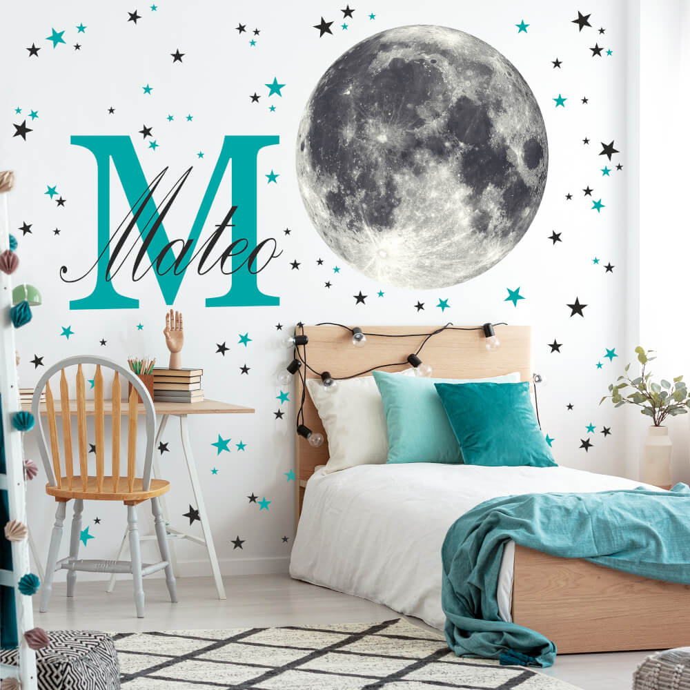 Nalepke z imenom – Luna z zvezdami