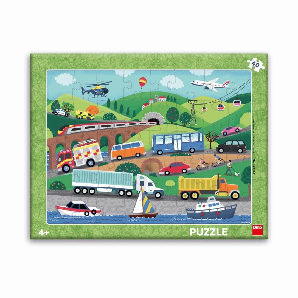 TRAFFIC 40 Deska Puzzle