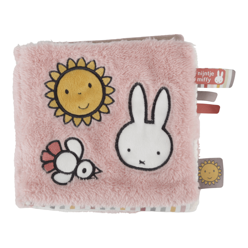 Tekstilna knjiga dejavnosti Miffy Fluffy Pink bunny