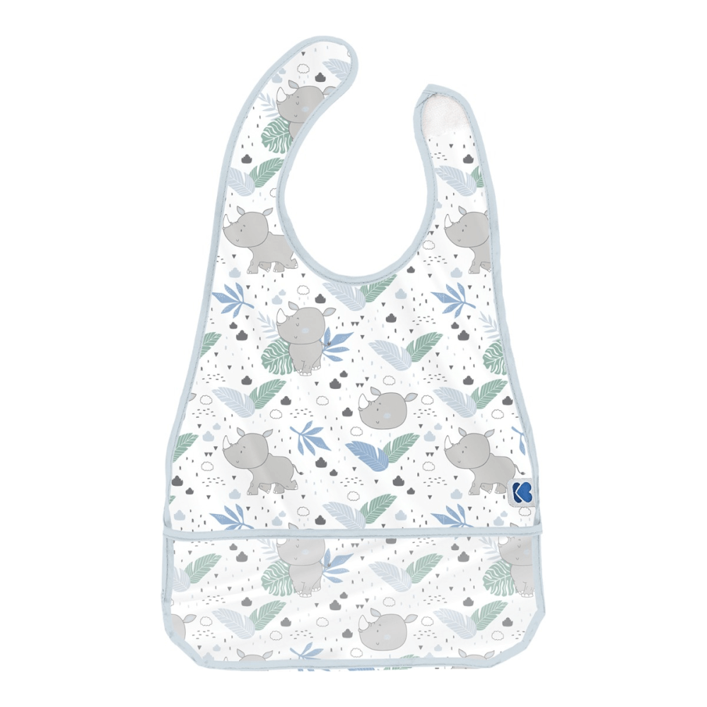 Plastični slinček z žepom Savanna Pattern Blue